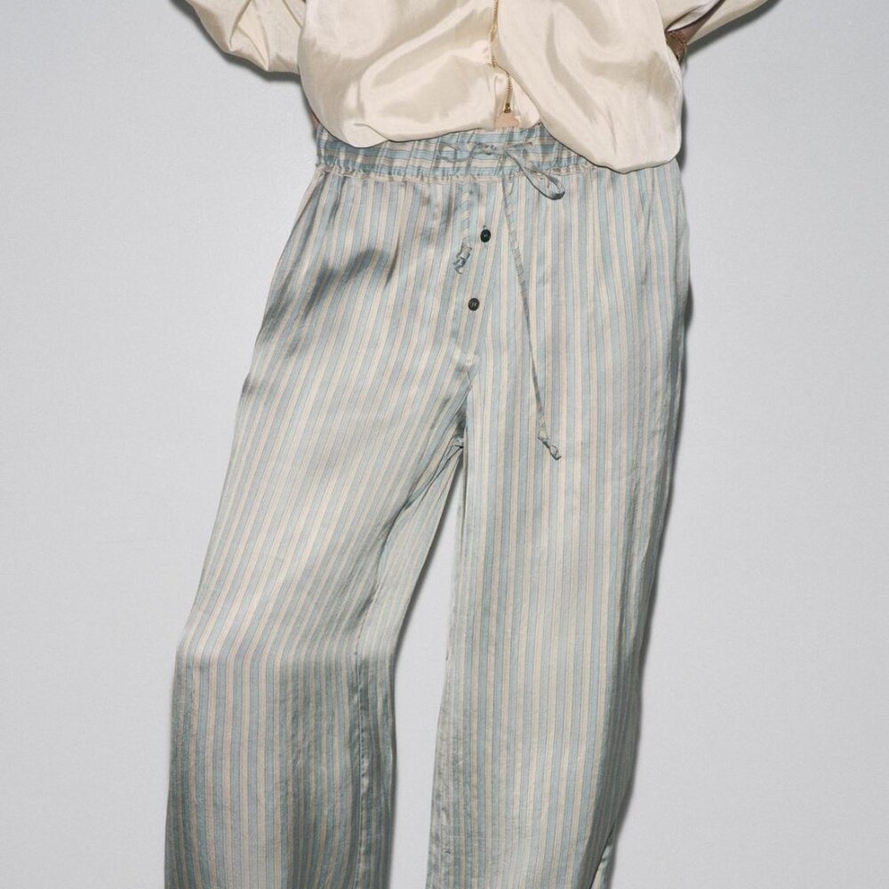 STRIPED PAJAMA PANTS